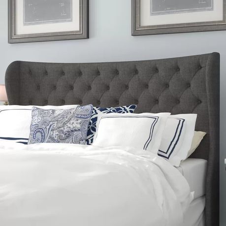 Grassingt Upholstered Headboard in Grey Beige - Quality, Style, and Functionality for Your Home - Just Home Furniture™