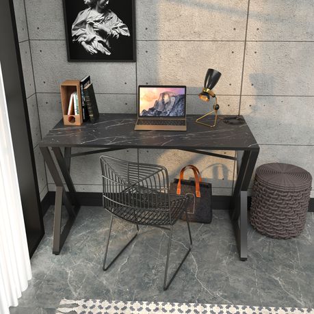 Gyza Metal Partical Board Computer Desk - Quality, Style, and Functionality for Your Home - Just Home Furniture™