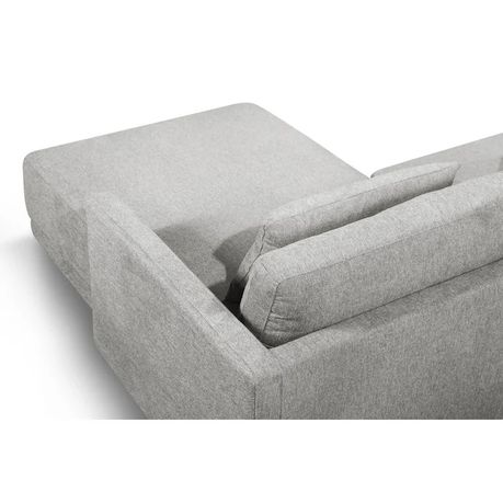 HM Kenji Wide L Sofa in Grey Velvet - Quality, Style, and Functionality for Your Home - Just Home Furniture™