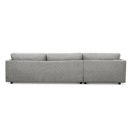 HM Kenji Wide L Sofa in Grey Velvet - Quality, Style, and Functionality for Your Home - Just Home Furniture™