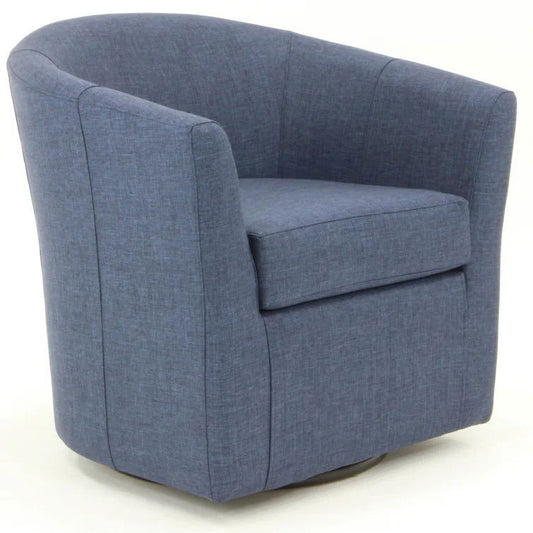 Hansell Upholstered Swivel Barrel Chair - Quality, Style, and Functionality for Your Home - Just Home Furniture™