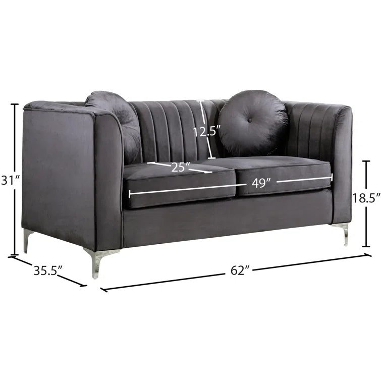 Herbert 62'' Upholstered Loveseat - Quality, Style, and Functionality for Your Home - Just Home Furniture™