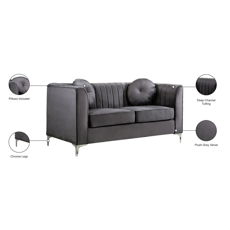 Herbert 62'' Upholstered Loveseat - Quality, Style, and Functionality for Your Home - Just Home Furniture™