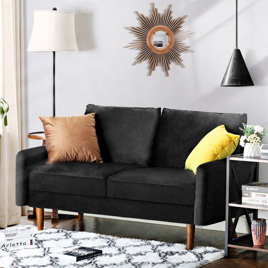 Hessville 56.3" Velvet Round Arm Loveseat - Quality, Style, and Functionality for Your Home - Just Home Furniture™