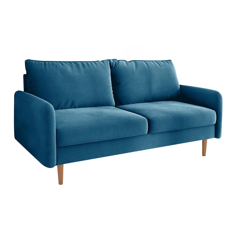 Hessville 56.3" Velvet Round Arm Loveseat - Quality, Style, and Functionality for Your Home - Just Home Furniture™