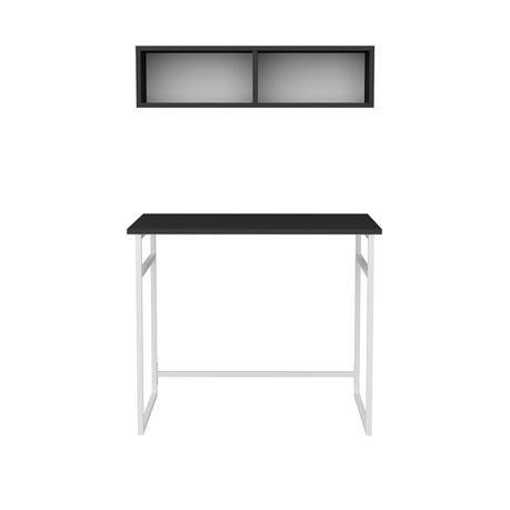 Hussum Computer Desk with Wall Shelf - Quality, Style, and Functionality for Your Home - Just Home Furniture™