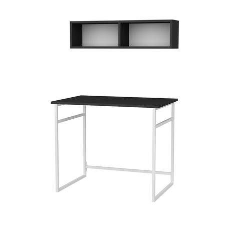 Hussum Computer Desk with Wall Shelf - Quality, Style, and Functionality for Your Home - Just Home Furniture™