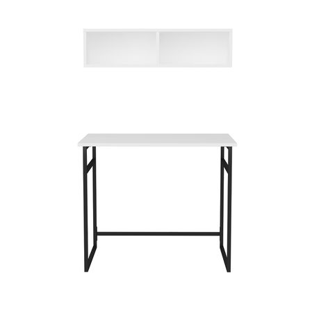 Hussum Computer Desk with Wall Shelf - Quality, Style, and Functionality for Your Home - Just Home Furniture™