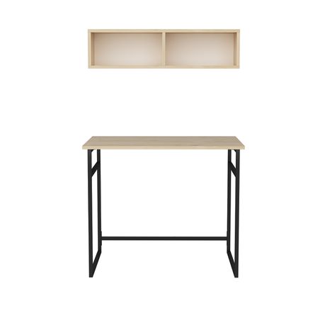 Hussum Computer Desk with Wall Shelf - Quality, Style, and Functionality for Your Home - Just Home Furniture™
