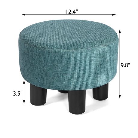 JHF Footy Round Upholstered Ottoman - Quality, Style, and Functionality for Your Home - Just Home Furniture™