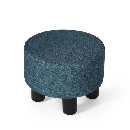JHF Footy Round Upholstered Ottoman - Quality, Style, and Functionality for Your Home - Just Home Furniture™
