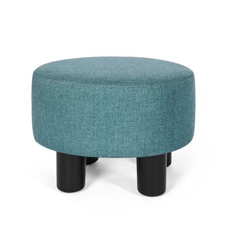 JHF Footy Round Upholstered Ottoman - Quality, Style, and Functionality for Your Home - Just Home Furniture™