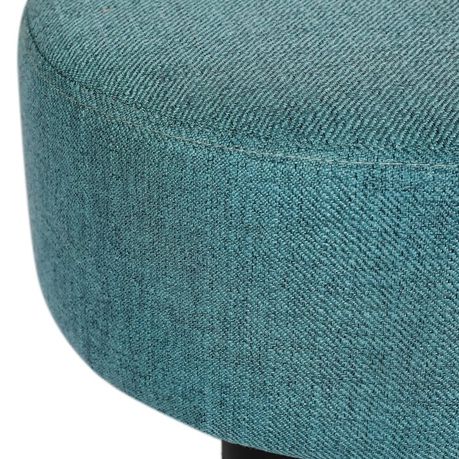 JHF Footy Round Upholstered Ottoman - Quality, Style, and Functionality for Your Home - Just Home Furniture™