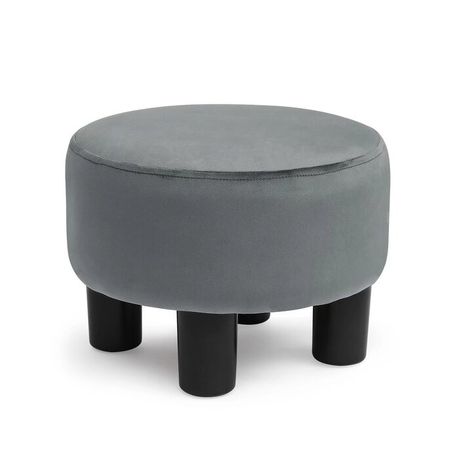 JHF Footy Round Upholstered Ottoman - Quality, Style, and Functionality for Your Home - Just Home Furniture™
