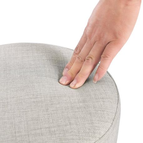 JHF Footy Round Upholstered Ottoman - Quality, Style, and Functionality for Your Home - Just Home Furniture™