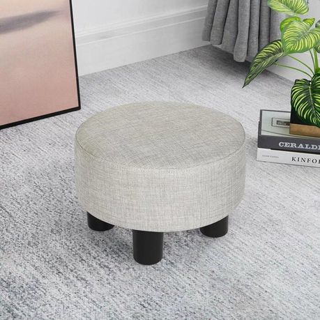 JHF Footy Round Upholstered Ottoman - Quality, Style, and Functionality for Your Home - Just Home Furniture™