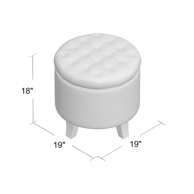 JHF Upholstered Storage Ottoman - Quality, Style, and Functionality for Your Home - Just Home Furniture™