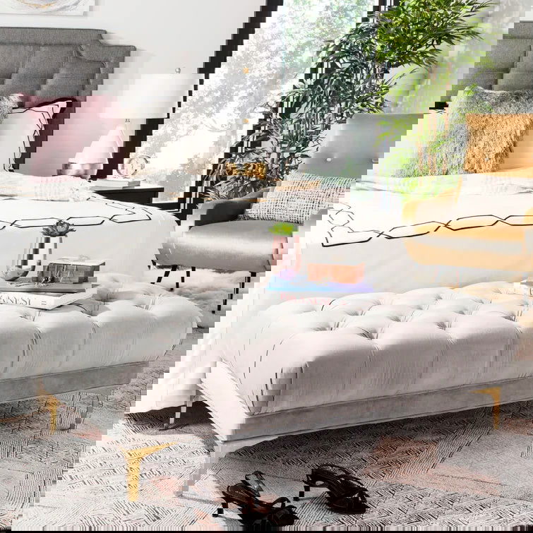Jackson Velvet Upholstered Bench - Quality, Style, and Functionality for Your Home - Just Home Furniture™
