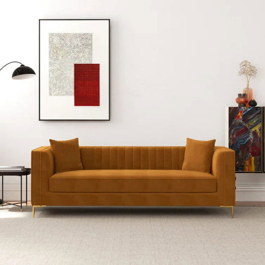 Jacqueline 91'' Upholstered Sofa - Quality, Style, and Functionality for Your Home - Just Home Furniture™