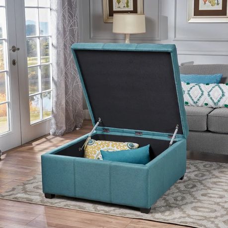 Jamil Upholstered Storage Ottoman - Quality, Style, and Functionality for Your Home - Just Home Furniture™