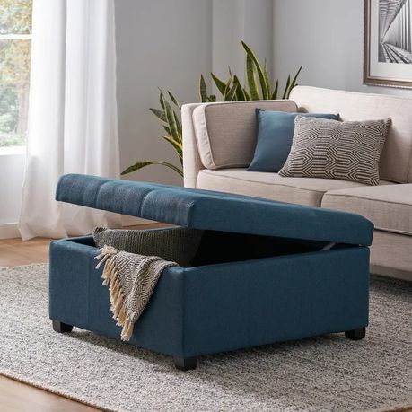 Jamil Upholstered Storage Ottoman - Quality, Style, and Functionality for Your Home - Just Home Furniture™