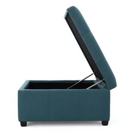 Jamil Upholstered Storage Ottoman - Quality, Style, and Functionality for Your Home - Just Home Furniture™