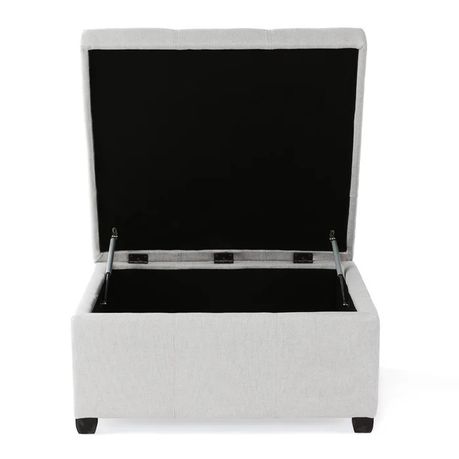 Jamil Upholstered Storage Ottoman - Quality, Style, and Functionality for Your Home - Just Home Furniture™