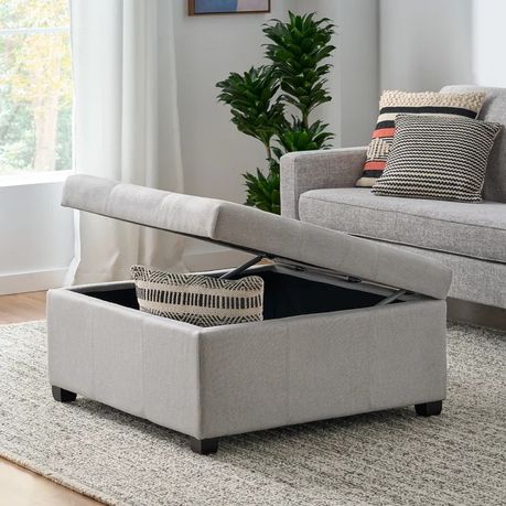 Jamil Upholstered Storage Ottoman - Quality, Style, and Functionality for Your Home - Just Home Furniture™