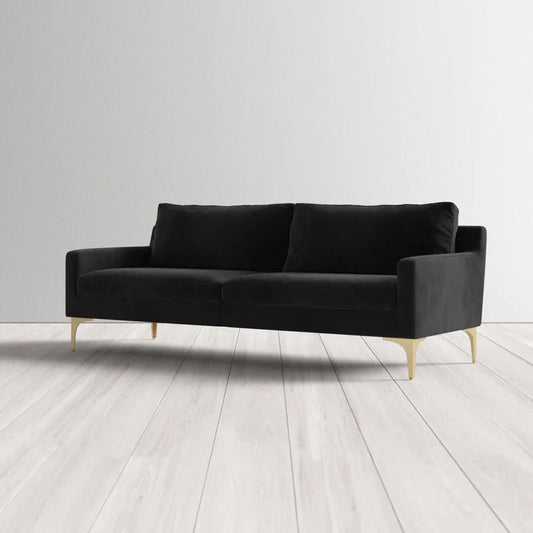 Jones 85.83'' Upholstered Sofa Black - Quality, Style, and Functionality for Your Home - Just Home Furniture™