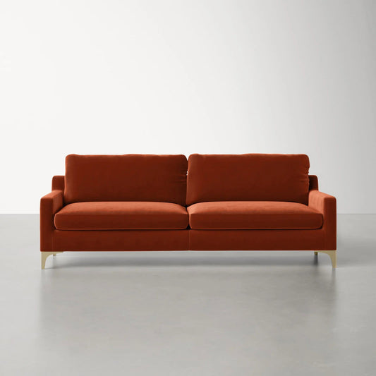 Jones 85.83'' Upholstered Sofa Orange - Quality, Style, and Functionality for Your Home - Just Home Furniture™