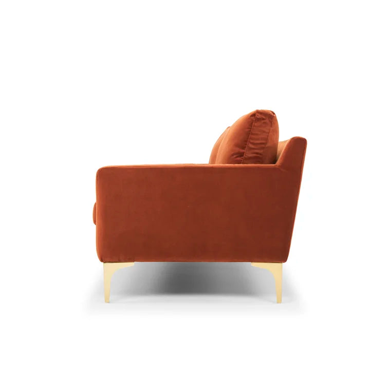 Jones 85.83'' Upholstered Sofa Orange - Quality, Style, and Functionality for Your Home - Just Home Furniture™