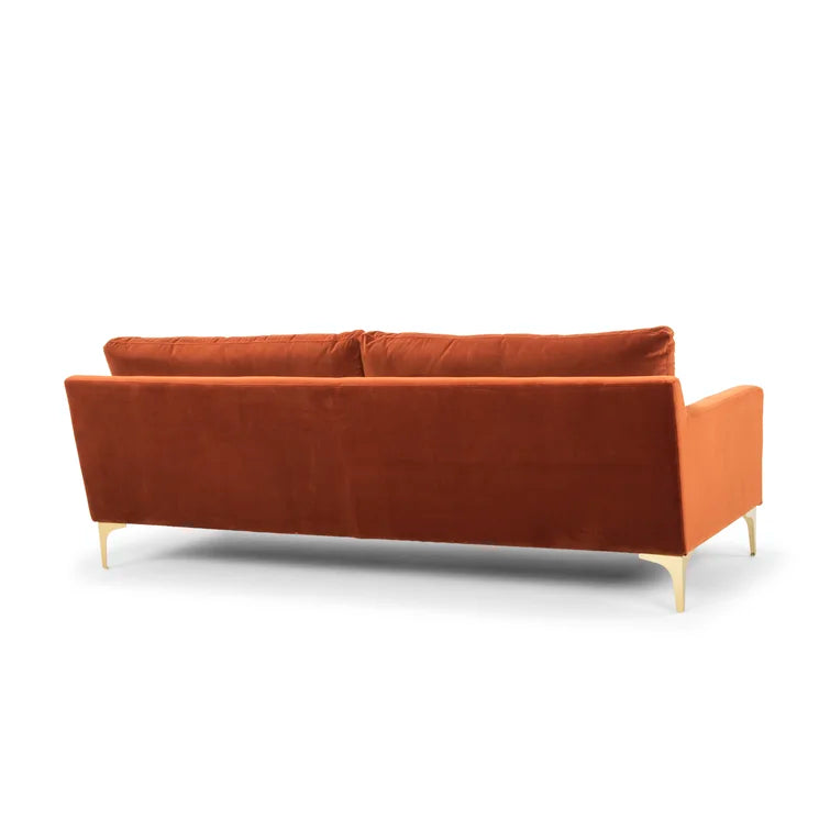 Jones 85.83'' Upholstered Sofa Orange - Quality, Style, and Functionality for Your Home - Just Home Furniture™