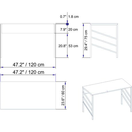 Josephine Computer Desk - Quality, Style, and Functionality for Your Home - Just Home Furniture™