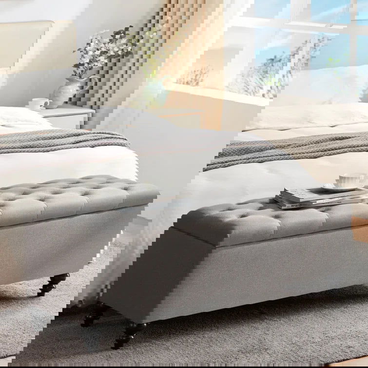 Katz  Upholstered Storage Bench - Quality, Style, and Functionality for Your Home - Just Home Furniture™