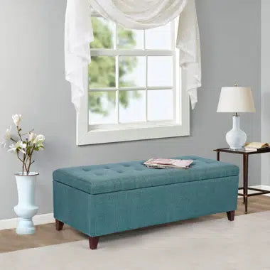 Kavanaugh Linen Blend Upholstered Storage Bench - Quality, Style, and Functionality for Your Home - Just Home Furniture™
