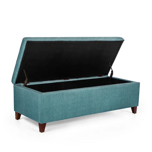 Kavanaugh Linen Blend Upholstered Storage Bench - Quality, Style, and Functionality for Your Home - Just Home Furniture™