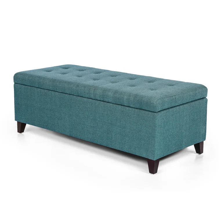 Kavanaugh Linen Blend Upholstered Storage Bench - Quality, Style, and Functionality for Your Home - Just Home Furniture™