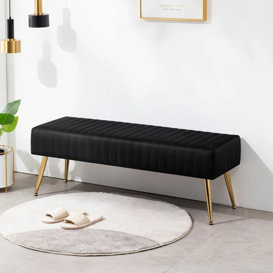 Khiron Velvet Upholstered Bench - Quality, Style, and Functionality for Your Home - Just Home Furniture™