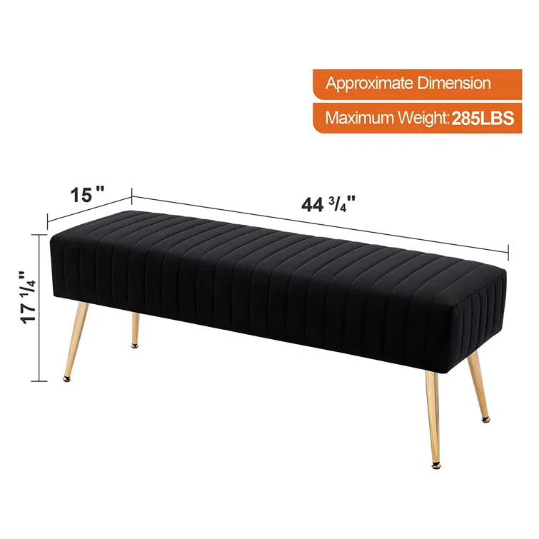 Khiron Velvet Upholstered Bench - Quality, Style, and Functionality for Your Home - Just Home Furniture™