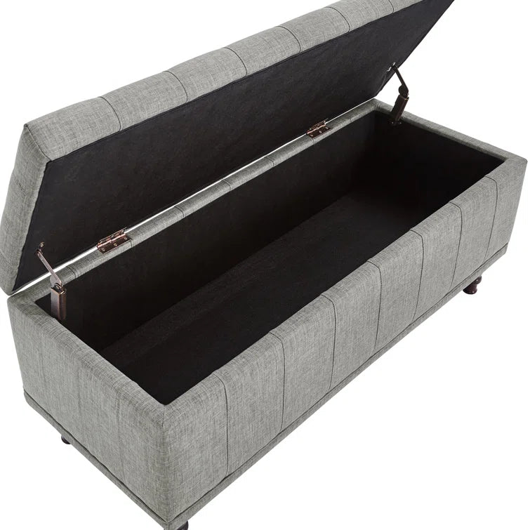 Klaus Polyester Blend Upholstered Storage Bench - Quality, Style, and Functionality for Your Home - Just Home Furniture™