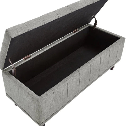 Klaus Polyester Blend Upholstered Storage Bench - Quality, Style, and Functionality for Your Home - Just Home Furniture™