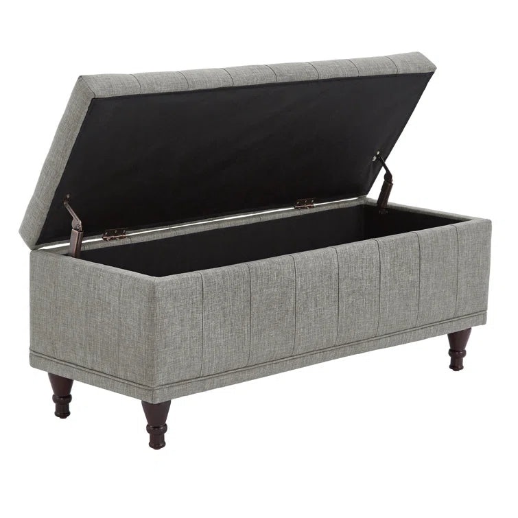 Klaus Polyester Blend Upholstered Storage Bench - Quality, Style, and Functionality for Your Home - Just Home Furniture™