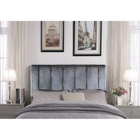 Kurth Grey Upholstered Headboard - Quality, Style, and Functionality for Your Home - Just Home Furniture™