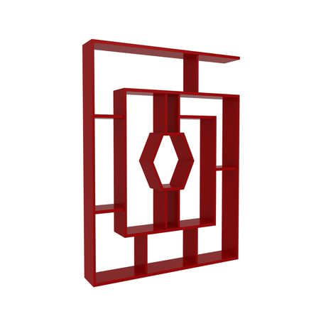 Labrina 53'' Tall Geometric Bookcase - Quality, Style, and Functionality for Your Home - Just Home Furniture™