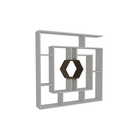 Labrina 53'' Tall Geometric Bookcase - Quality, Style, and Functionality for Your Home - Just Home Furniture™