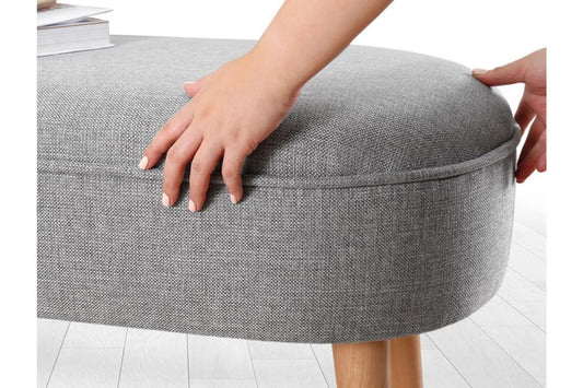 Lednok Bench Ottoman - Grey - Quality, Style, and Functionality for Your Home - Just Home Furniture™