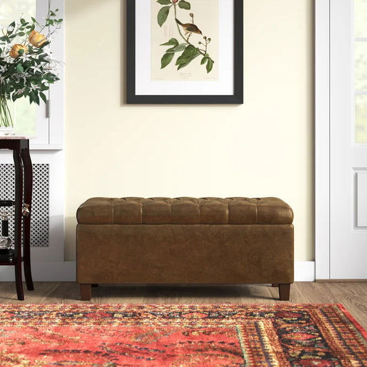 Leiker Faux Leather Upholstered Storage Bench - Quality, Style, and Functionality for Your Home - Just Home Furniture™
