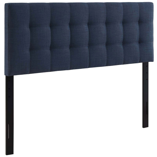 Lily Queen Upholstered Fabric Headboard in Navy - Quality, Style, and Functionality for Your Home - Just Home Furniture™