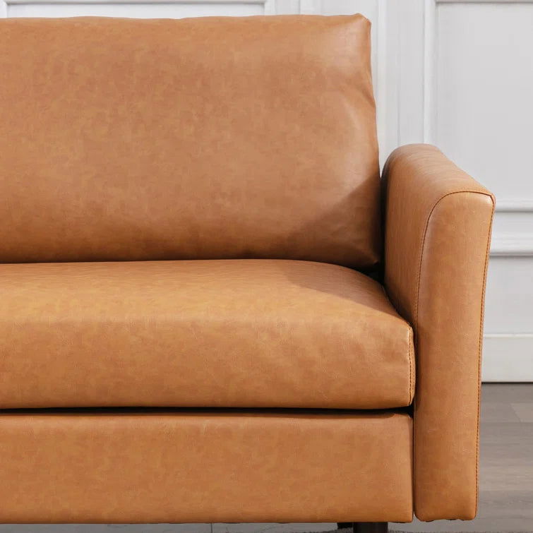 Louvre 80.3'' Vegan Leather Sofa - Quality, Style, and Functionality for Your Home - Just Home Furniture™