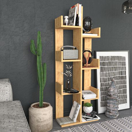 Luisa Tall Tree Bookshelf - 140cm - Quality, Style, and Functionality for Your Home - Just Home Furniture™